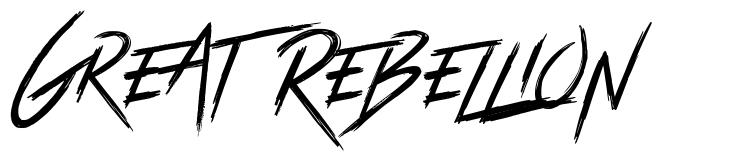 Great Rebellion フォント