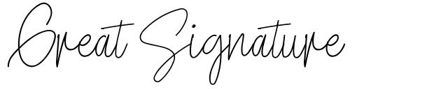 Great Signature