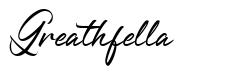Greathfella шрифт