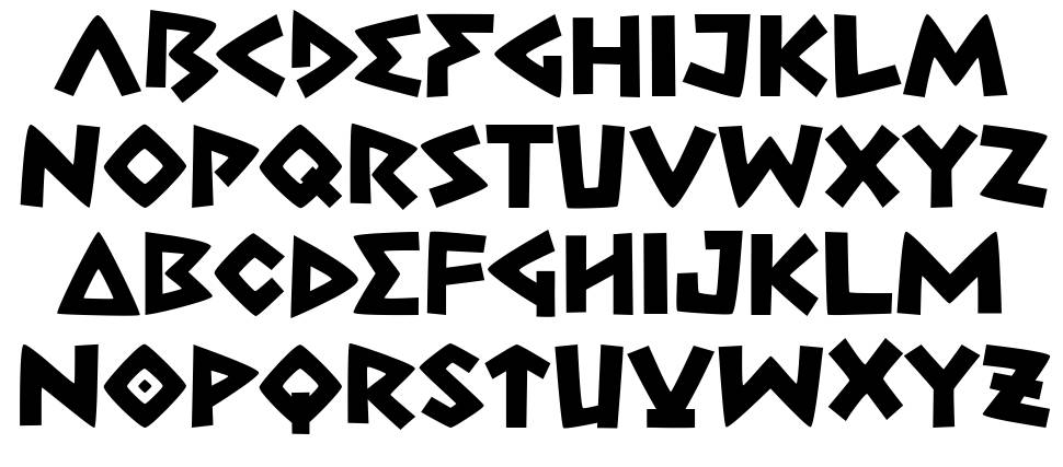 Greconian font specimens