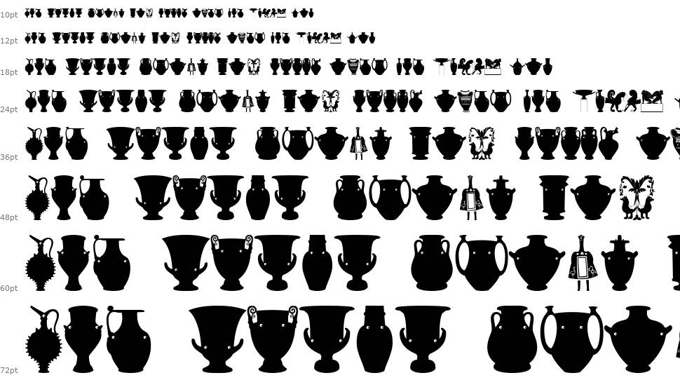 Greek Art font Şelale