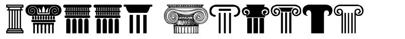 Greek Column font