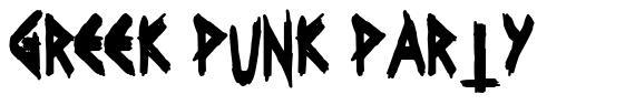 Greek Punk Party шрифт