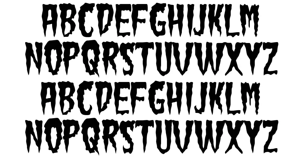 Green Fuzfont specimens