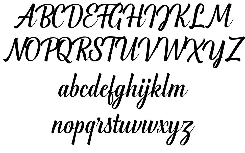 Greenlight Script font specimens