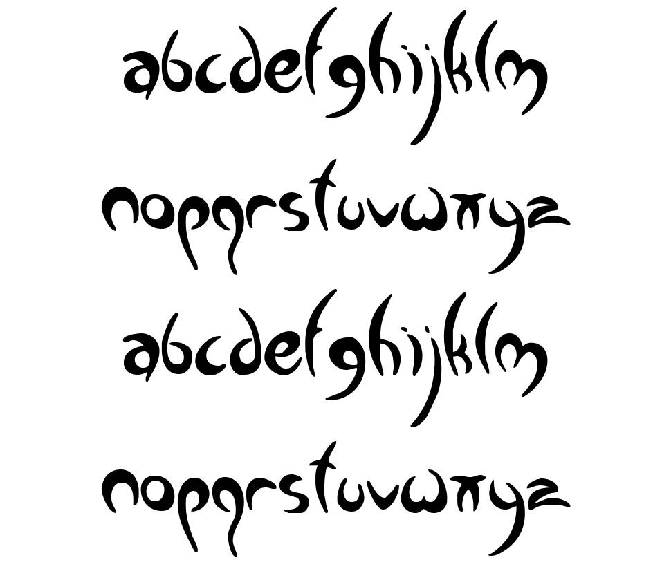 Greenman font specimens