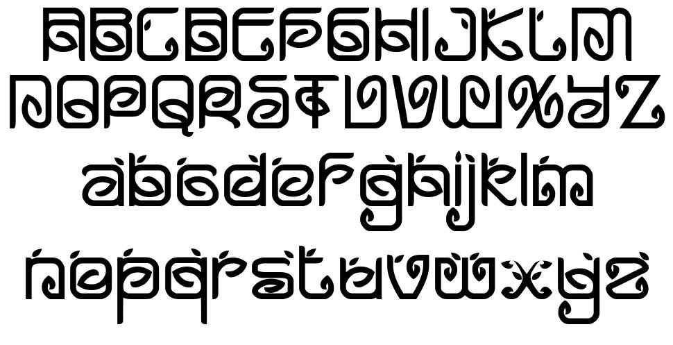 Greentea font specimens