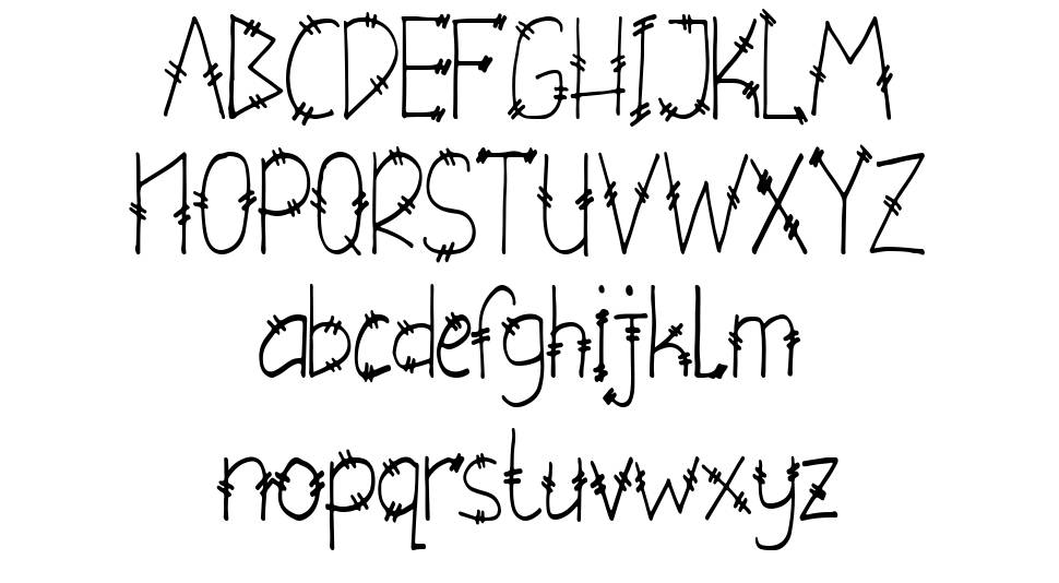 Gregori font specimens