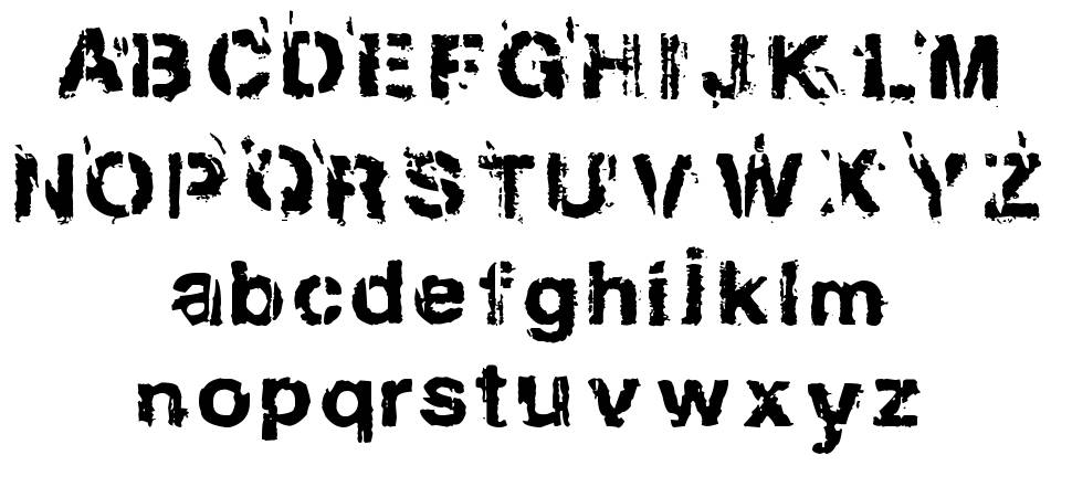 Gregphix písmo Exempláře