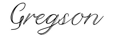Gregson шрифт