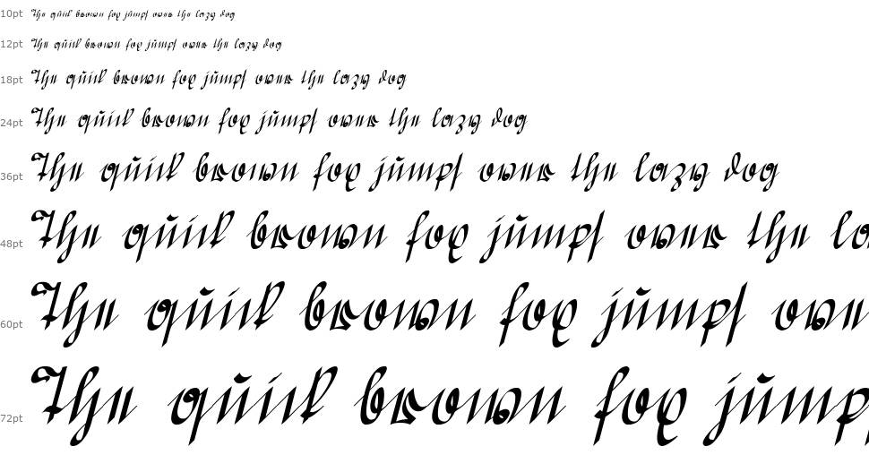 Greifswaler Deutsche Schrift font Şelale