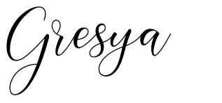 Gresya шрифт