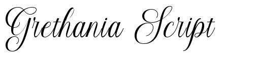 Grethania Script fonte