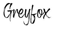 Greyfox font