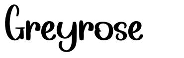 Greyrose czcionka
