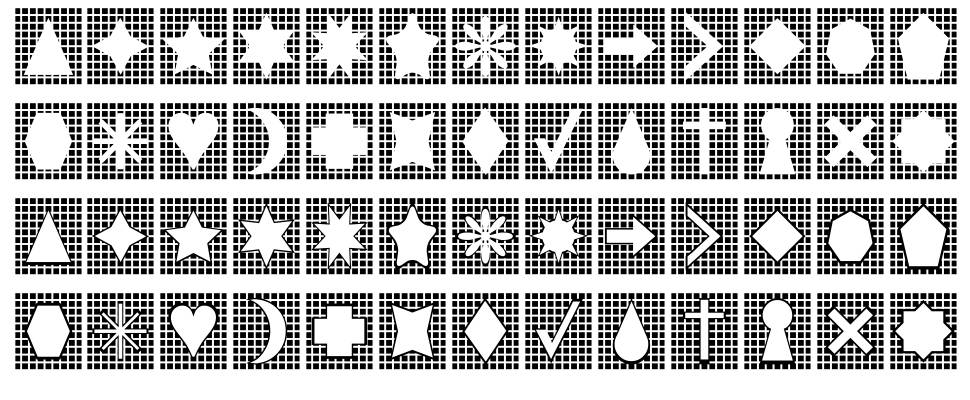 Grids n Things font specimens