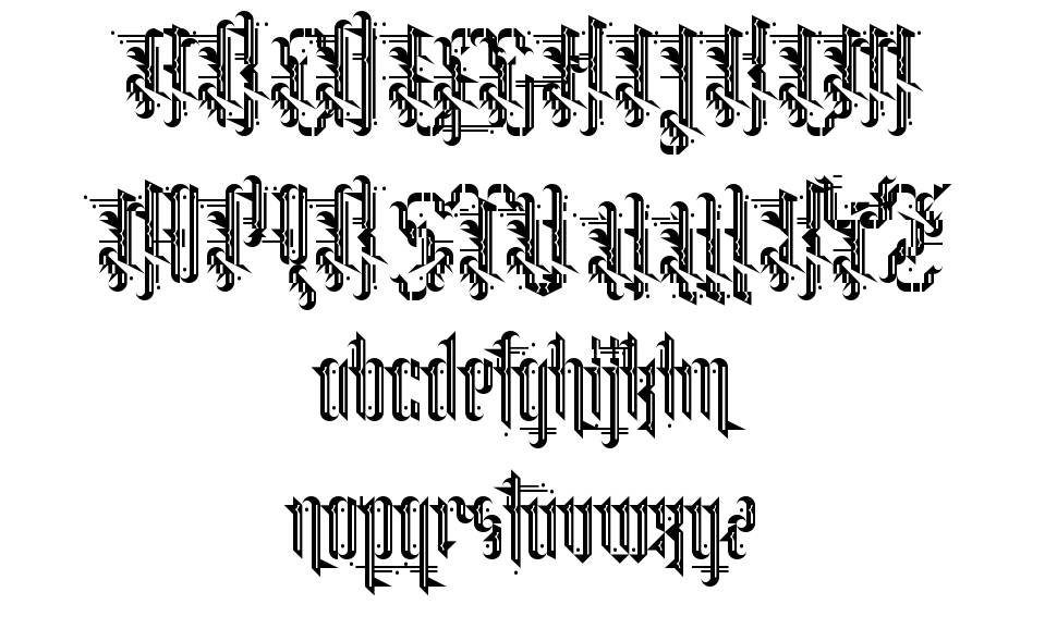 Grimeplex 字形 标本