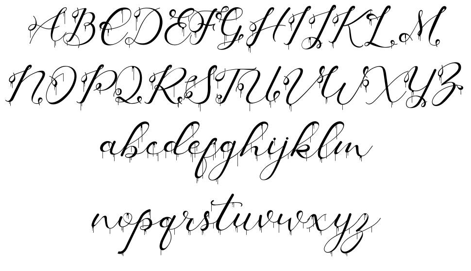 Grimscy font specimens