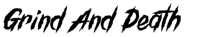 Grind And Death schriftart