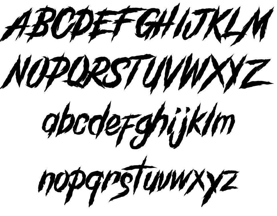 Grind And Death font Örnekler