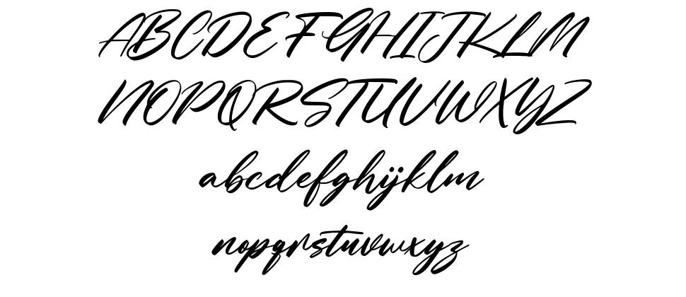 Gritts Rolly font Örnekler