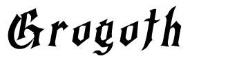Grogoth шрифт