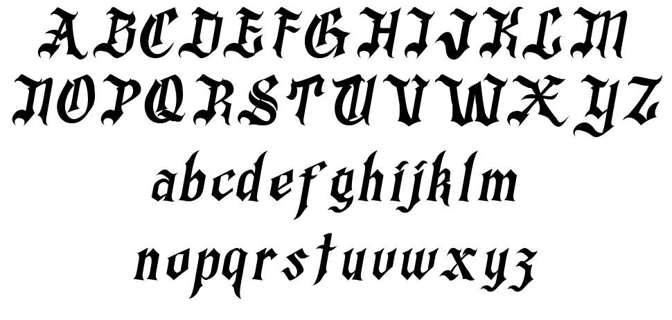 Grogoth font specimens