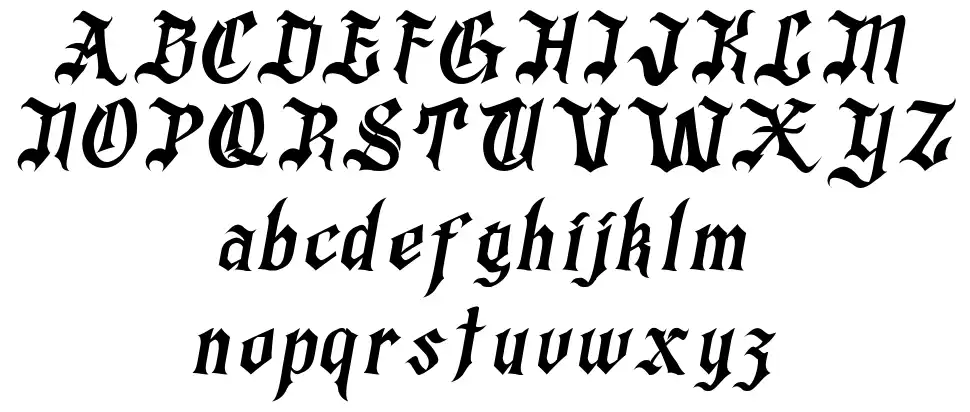 Grogoth font specimens