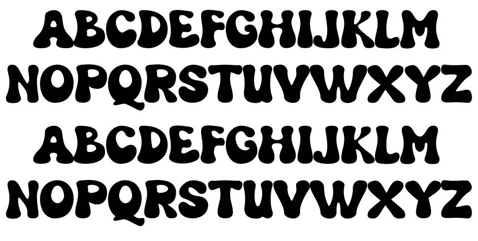 Grooven font specimens