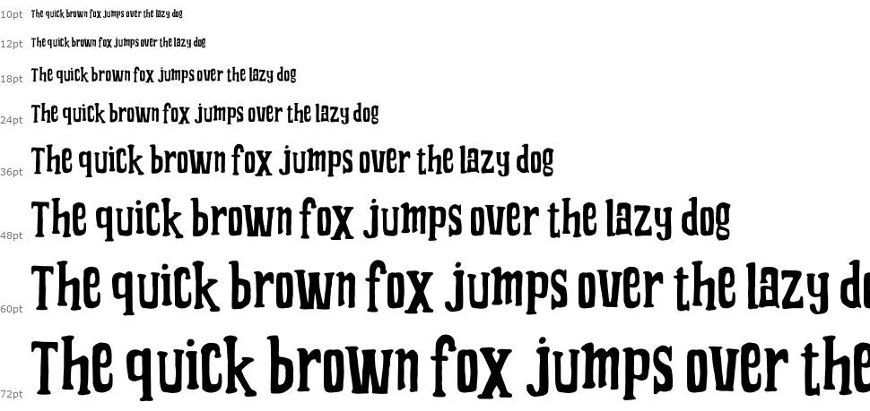 Grooving font Waterfall