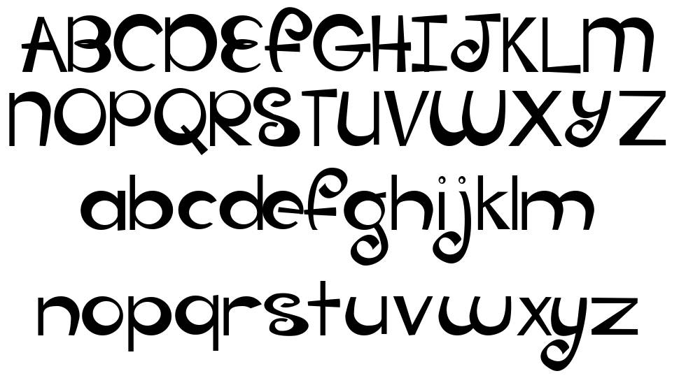 Groovy Baby font Specimens
