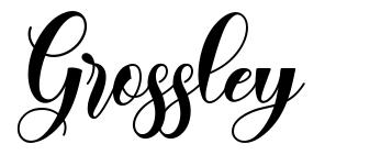 Grossley шрифт