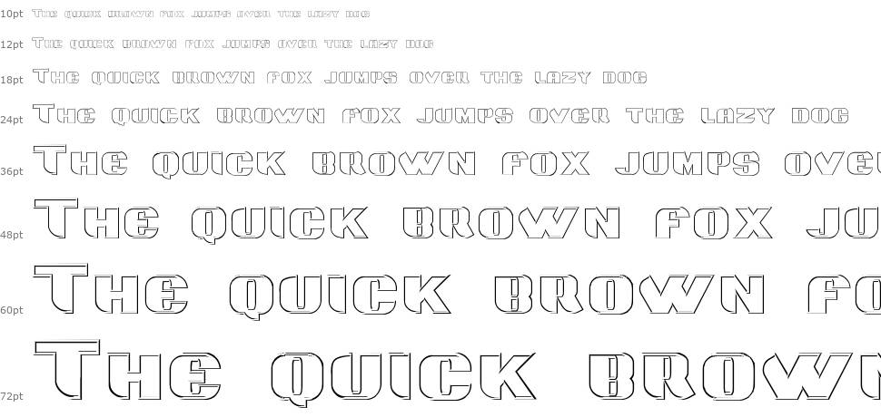 Grotesca 3D font Waterfall