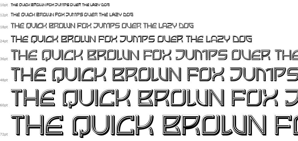 Grotesque font Waterfall