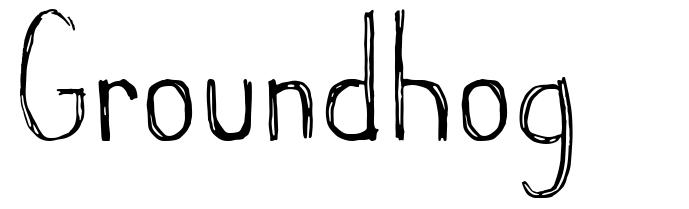 Groundhog font