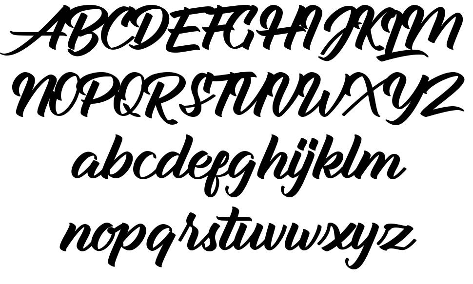 Groyline font Örnekler