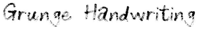 Grunge Handwriting font