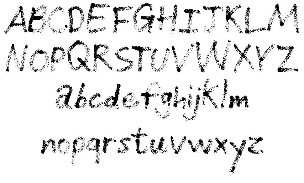 Grunge Handwriting font specimens