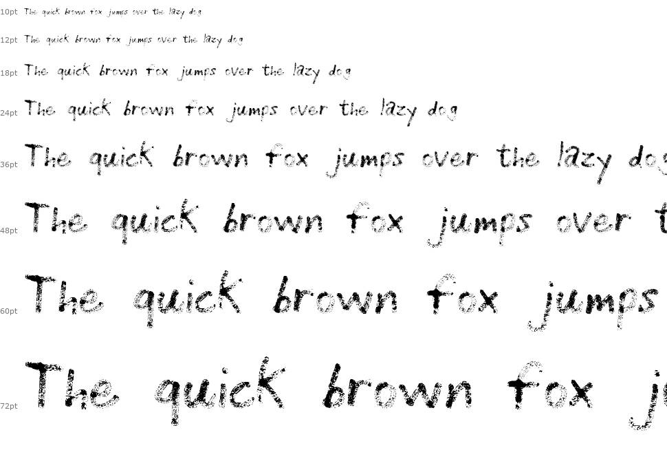 Grunge Handwriting font Waterfall