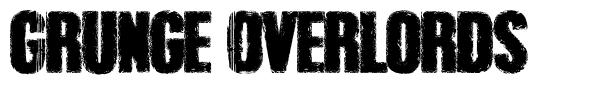 Grunge Overlords font