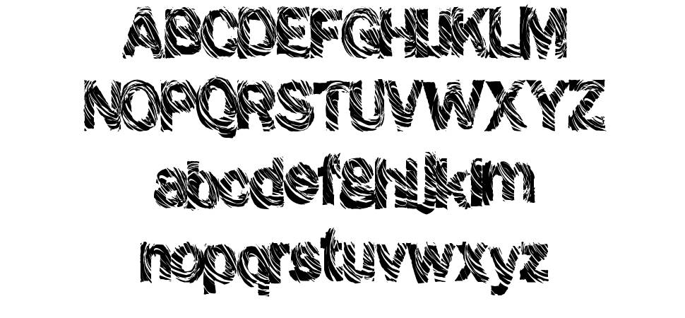 Grunge Shack font specimens