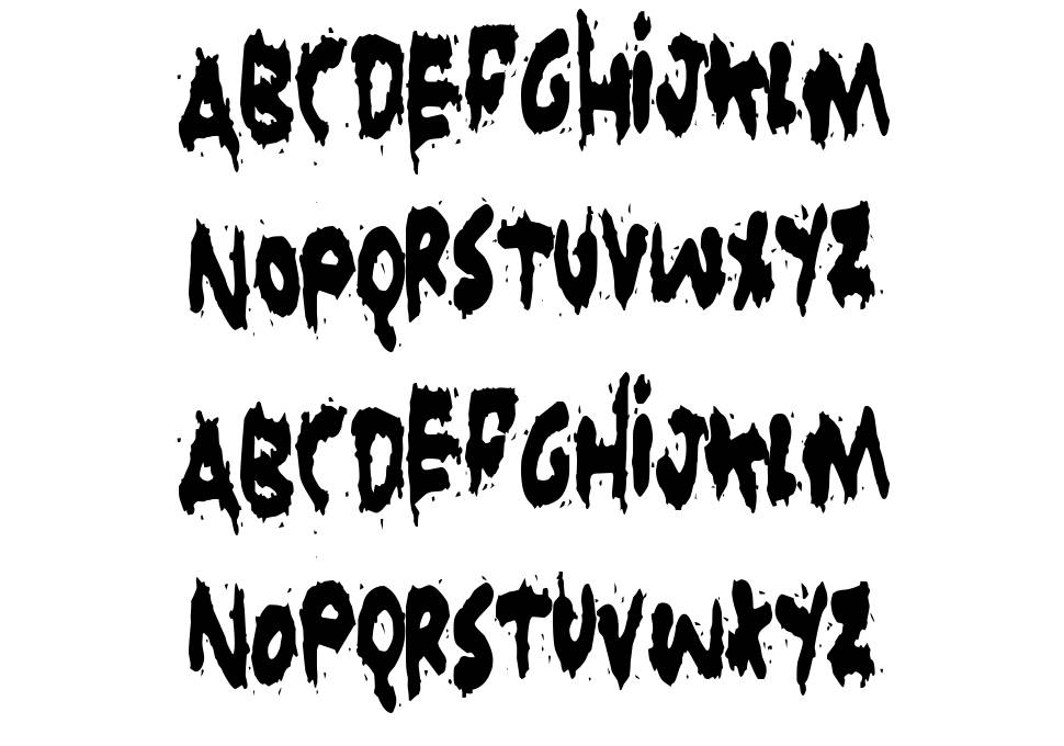 Grunt Reaper font specimens