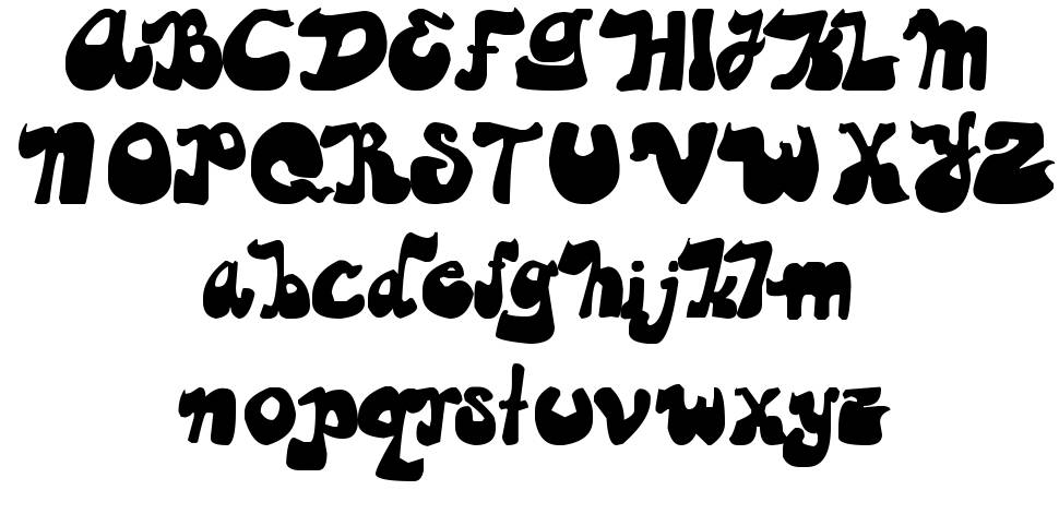 Guapachosa písmo Exempláře
