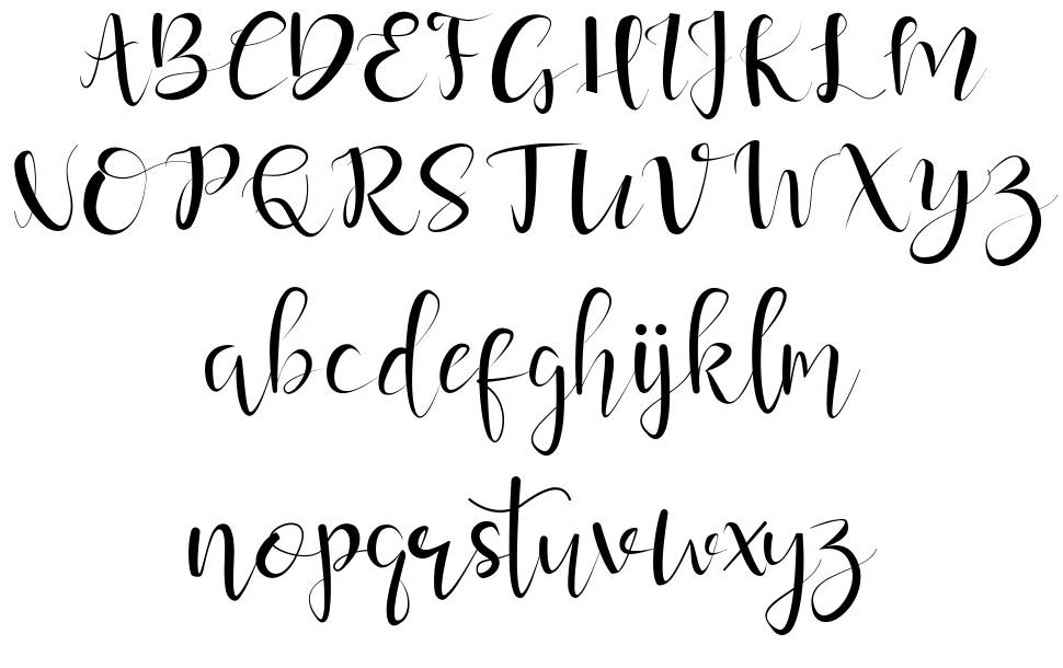 Guardeloves font Örnekler