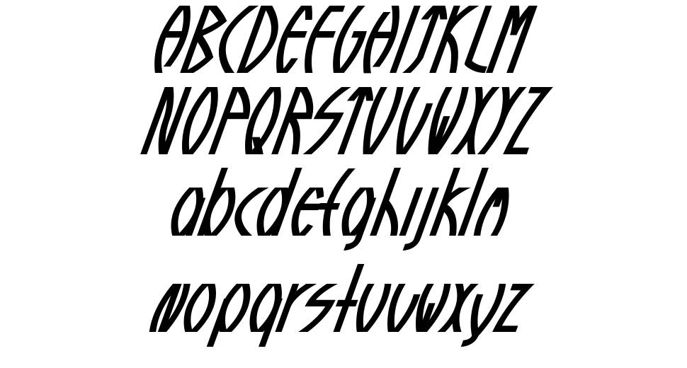Guazhiru font Örnekler