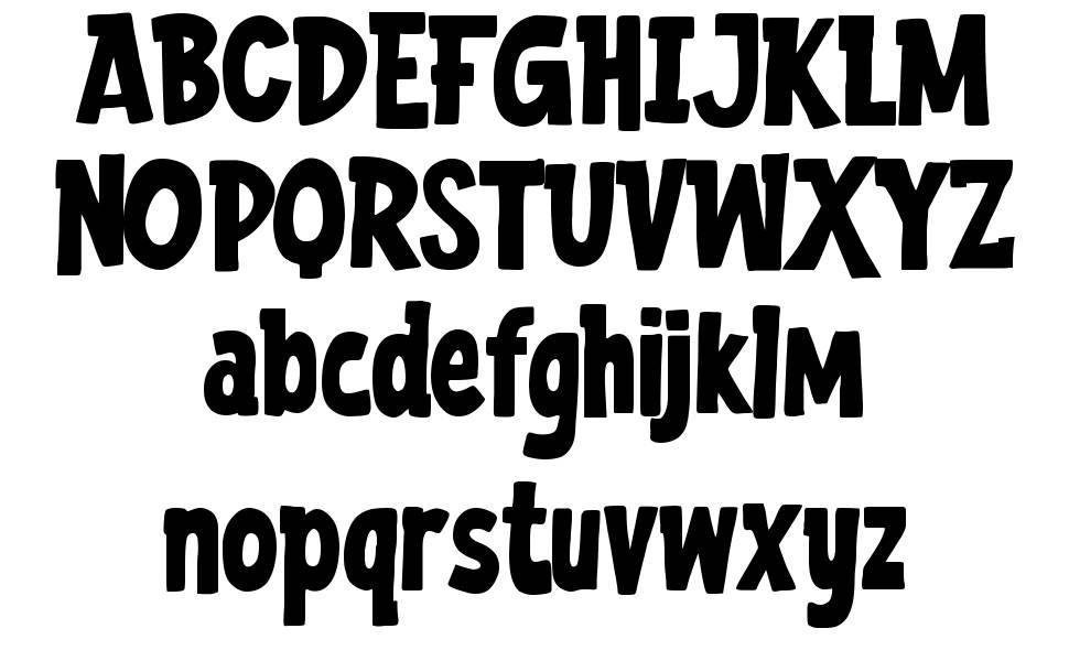Guess Who font specimens