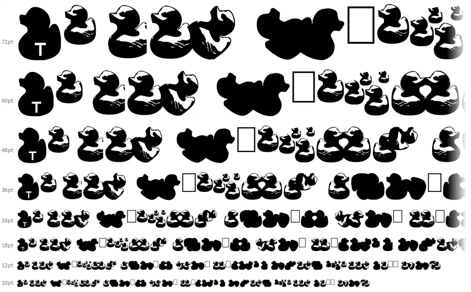 Gugli Ducky Rubber font by Laurent Gugli FontRiver