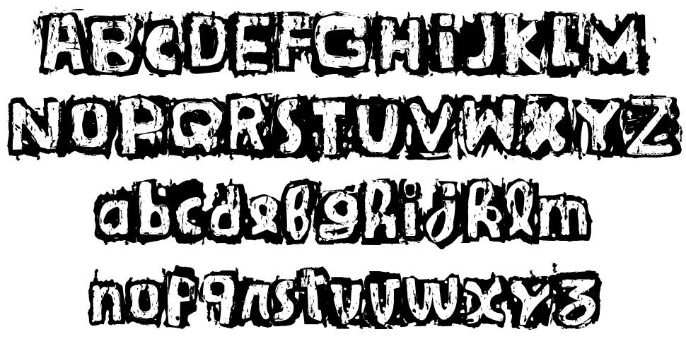 Guignol's Band フォント 標本