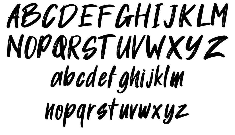 Guinel font specimens
