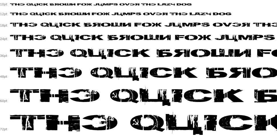 Gulag Decay font Waterfall